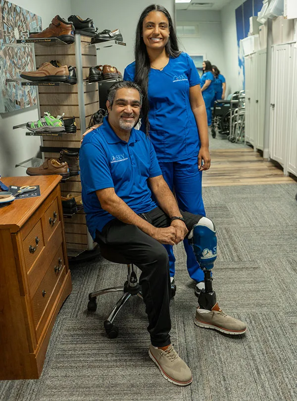 After - patient with prosthetic
